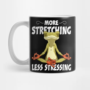Yoga Frog Meditation - More Stretching Less Stressing Mug